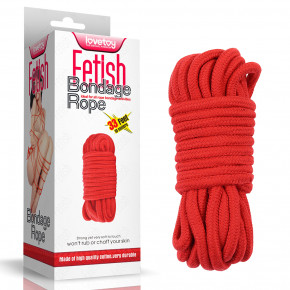Lovetoy | Веревка-Fetish Bondage Rope Red. Цена: 427 грн