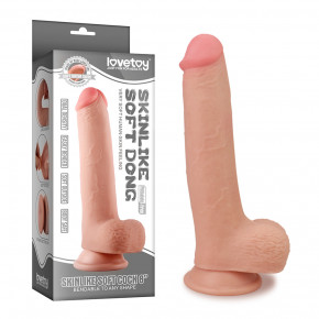 Lovetoy | Фалоімітатор з мошонкою - Skinlike Soft Dong 8 ''. Ціна: 1720 грн