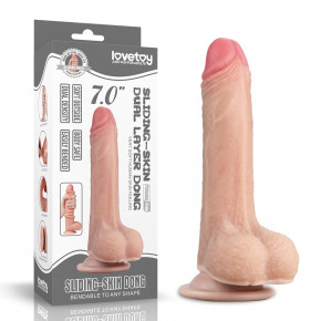 Lovetoy | Фалоімітатор Sliding Skin Dong 7". Ціна: 1718 грн