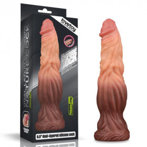 Lovetoy | Фаллоимитатор Dual Layered Platinum Silicone Cock 9.5". Цена: 2 895 грн