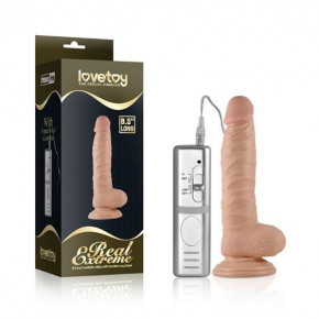 Lovetoy | Вибратор Real Extreme Dildo Vibrating Flesh 8.5". Цена: 1 240 грн