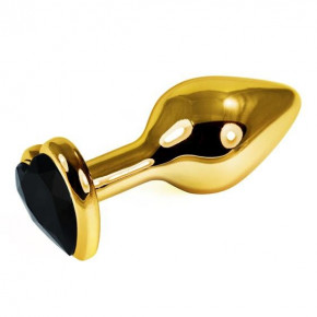 Lovetoy | Анальная пробка-Gold Heart Plug Black. Цена: 1 010 грн