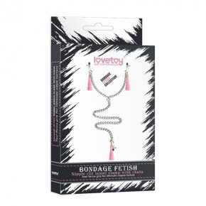 Lovetoy | Зажимы для сосков - Nipple Clit Tassel Clamp Pink. Цена: 621 грн