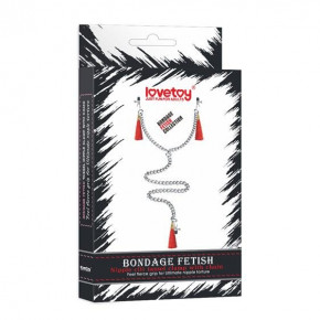 Lovetoy | Зажимы для сосков-Nipple Clit Tassel Clamp Red. Цена: 1 057 грн