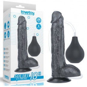 Lovetoy | Фалоімітатор Squirt Extreme Dildo Black 10". Ціна: 1962 грн