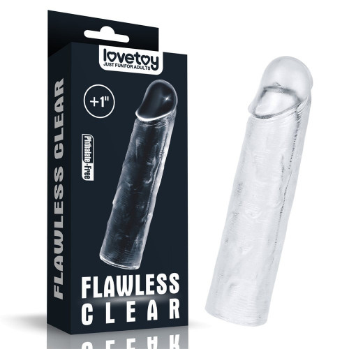 Lovetoy | Удлиняющая насадка на пенис Lovetoy Flawless Clear бесцветная. Цена 395 грн Lovetoy | Удлиняющая насадка на пенис Lovetoy Flawless Clear бесцветная. Цена 395 грн