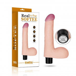 Lovetoy | Вибратор с мошонкой Lovetoy Reel Softee Flesh на батарейках, бежевый. Цена: 1 350 грн