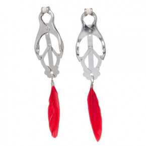 Lucky Bay | Зажимы на соски Nipple play кабалы перышки Red. Цена: 350 грн