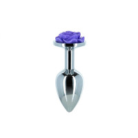 LUX Active | Металева Анальна Пробка Lux Active – Rose Anal Plug – Purple. Ціна 679 грн