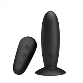 Baile | Анальна пробка - MR Play super-smooth vibrating butt plug Black. Ціна: 2211 грн