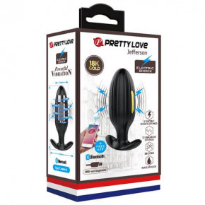 Pretty Love | Анальная пробка - Pretty Love Jefferson Electric Shock Stimulator Black. Цена: 3 181 грн