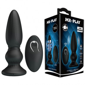 Baile | Масажер простати Mr. Play Vibrating Anal Plug Prostate Massager with Remote Control Black. Ціна: 2497 грн