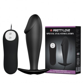 Pretty Love | Анальна пробка - Pretty Love Vibrating Butt Plug Black. Ціна: 812 грн