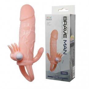 Baile | Насадка на член - Brave Men Vibrating Sleeve Flesh. Ціна: 537 грн