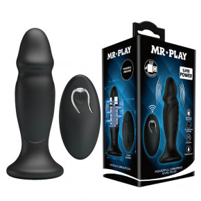 Baile | Анальна пробка - Mr.Play Vibrating Anal Plug Black. Ціна: 2497 грн