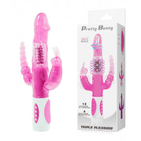 Baile | Hi-tech вібратор - Pretty Bunny Vibrator - Triple Pleasure. Ціна: 1432 грн