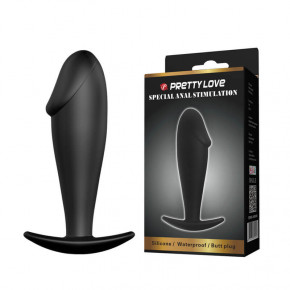 Pretty Love | Анальна пробка - Pretty Love Anal Butt Plug Penis Shaped Black. Ціна: 456 грн