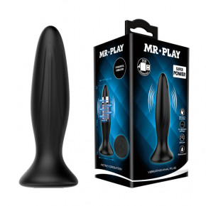 Baile | Анальна пробка - Mr.Play Vibrating Butt Plug Black. Ціна: 1762 грн