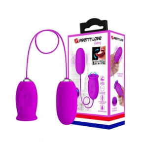 Pretty Love | Віброяйце - Pretty Love Daisy Licking Vibrator Purple. Ціна: 1881 грн