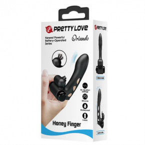 Pretty Love | Насадка-вирбатор Pretty Love Orlando Honey Finger Vibrator Black. Цена: 1 028 грн