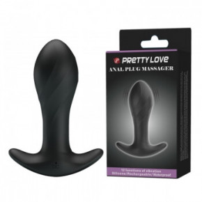 Pretty Love | Анальна пробка - Pretty Love Anal Plug Vibrating Massager Black. Ціна: 1575 грн
