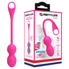 Pretty Love | Віброкульки - Pretty Love Elvira Phone Control Vibro Balls Pink. Ціна: 2633 грн
