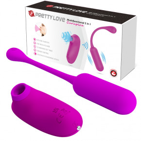 Baile | Вибростимулятор - Pretty Loce Curupira Multifunctional Sucker Purple. Цена: 2 862 грн