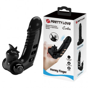 Pretty Love | Насадка на палець - Pretty Love Corbin Finger Vibrator Black. Ціна: 737 грн