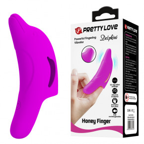 Pretty Love | Вібронасадка на палець - Pretty Love Delphini Fingering Vibrator Purple. Ціна: 1010 грн