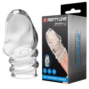 Pretty Love | Насадка на член - Pretty Love Jeremy Penis Thicker Tranparent. Цена: 81 грн