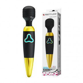 Pretty Love | Hi-tech вибратор-Pretty Love Body Wand vibration Black / Gold. Цена: 1 361 грн