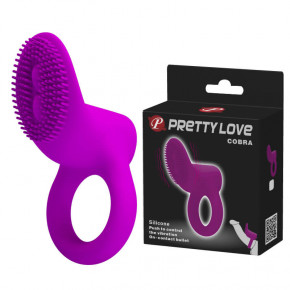 Pretty Love | Ерекційне кільце - Pretty Love Cobra Penis Ring Vibrating Purple. Ціна: 527 грн