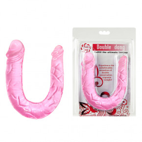 Baile | Двухсторонний фаллоимитатор-Double Dong Pink, 29,8 см. Цена: 365 грн