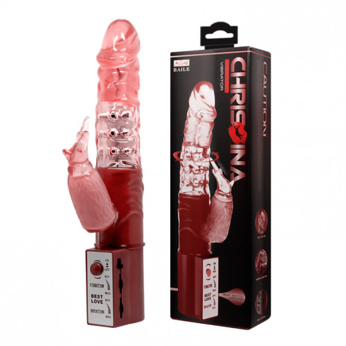 Baile | Вибратор - Vibrator With Pearls Red. Цена 810 грн Baile | Вибратор - Vibrator With Pearls Red. Цена 810 грн