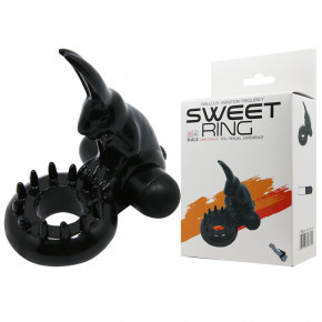 Baile | Ерекційне кільце - Sweet Ring Black With Bunny. Ціна: 304 грн