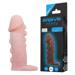 Baile | Насадка на член-Brave Men Penis Sleeve Flesh. Цена: 175 грн
