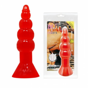 Baile | Анальна пробка - Butt Plug PVC, червона. Ціна: 231 грн