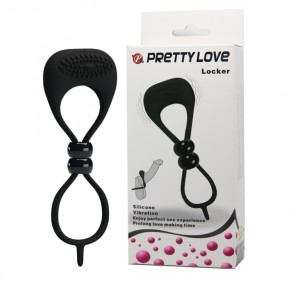 Pretty Love | Ерекційне кільце - Pretty Love Locker Vibrating Penis Ring Black. Ціна: 571 грн