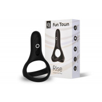 Magic Motion | Подвійне Ерекційне Кільце Magic Motion Fun Town Rise Black, Управління З Смартфона. Ціна 1829 грн