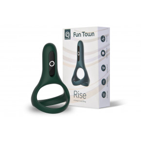 Magic Motion | Подвійне Ерекційне Кільце Magic Motion Fun Town Rise Turquoise, Управління З Смартфона. Ціна: 1829 грн