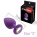 MAI Cosmetics | Анальна пробка з кристалом Mai Attraction Toys №47 Purple. Ціна 499 грн. Фото: 1