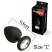 MAI Cosmetics | Анальная пробка с кристаллом MAI Attraction Toys №49 Black, длина 11см, диаметр 4,5см. Цена 659 грн. Фото: 1