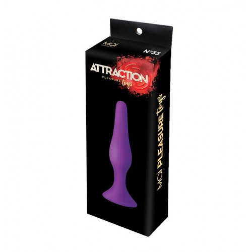 MAI Cosmetics | Анальна пробка MAI Attraction Toys №35 Purple, довжина 15,5см, діаметр 3,8см. Ціна 669 грн. Фото: 3