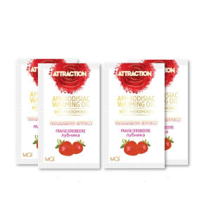 MAI Cosmetics | Пробник массажного масла с феромонами MAI PHEROMON MASSAGE OIL STRAWBERRY  (10 мл). Цена: 129 грн