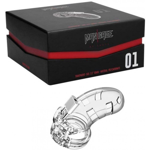 ManCage | Чоловічий пояс цнотливості ManCage №1 Transparent 3.5". Ціна 3895 грн ManCage | Чоловічий пояс цнотливості ManCage №1 Transparent 3.5". Ціна 3895 грн