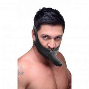Master Series | Страпон на голову Face Fuck Strap On Mouth Gag из черного латекса. Цена: 2 199 грн