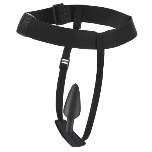 Master Series | Анальный плаг с портупеей Master Series Bum Tastic черный. Цена 3 695 грн Master Series | Анальный плаг с портупеей Master Series Bum Tastic черный. Цена 3 695 грн