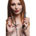 Master Series | Зажим для половых губ с поводком Master Series Pussy Tugger Adjustable Vagina Clamp with Chain. Ціна 3484 грн. Фото: 6