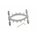Master Series | Зажим для половых губ Master Series Spread'Em Poker Vagina Clamp with Adjustable Pressure Screws. Цена 3 433 грн. Фото: 2