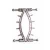 Зажим для половых губ Master Series Spread'Em Poker Vagina Clamp with Adjustable Pressure Screws